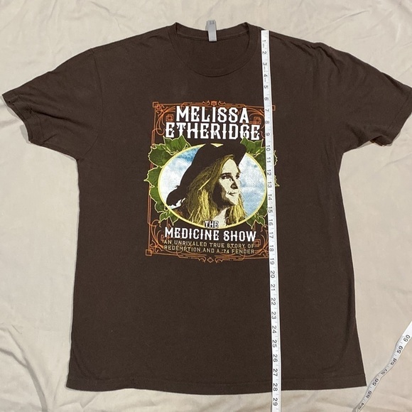 Melissa Etheridge The Medicine Show 2019 tour concert tshirt in size large - Picture 8 of 9